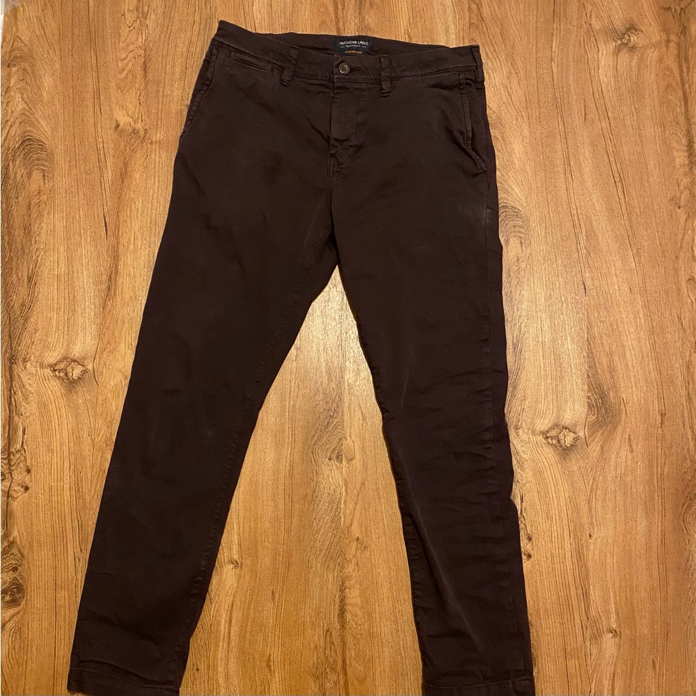 American Eagle Slim Taper Purple Chinos 30x30
